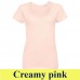 Sol's METROPOLITAN női mély kivágású környakú 150 g-os póló SO02079 creamy pink